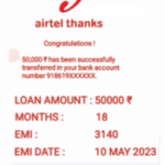 Airtel thanks app 5 Lakhs Loan Online Apply