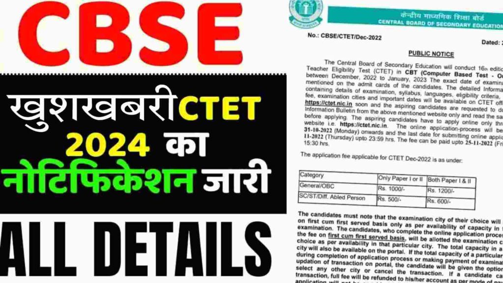 CTET Notification 2024