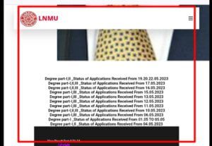 Lnmu Part 1 Exam form 2023-27