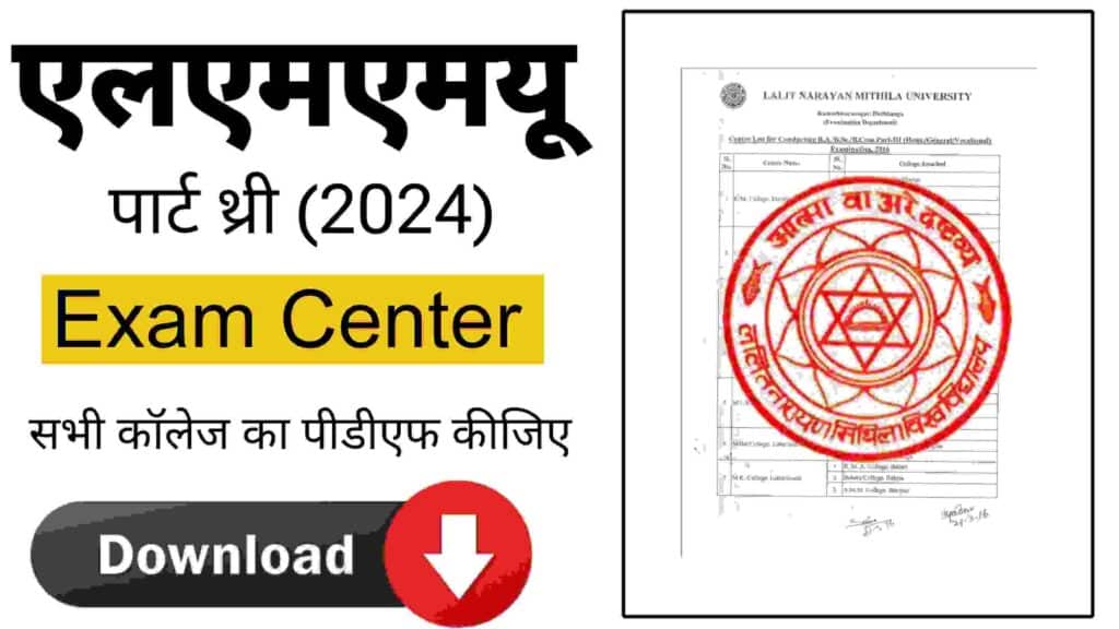 LNMU Part 3 Exam Center List 2024