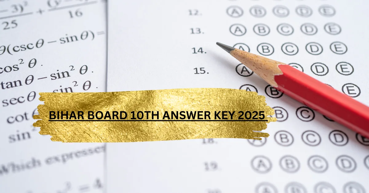 Bihar Board 10th Answer Key 2025