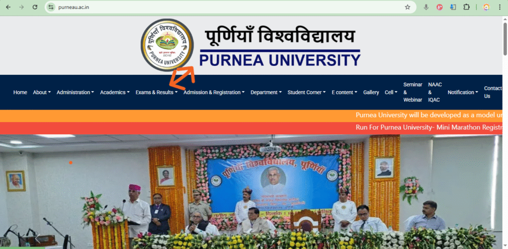 purnea university part 3 admit card