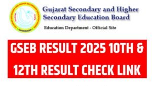 GSEB Board Result 2025