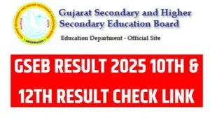 GSEB Board Result 2025