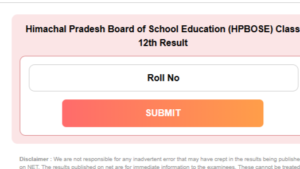 HPBOSE 10th 12th Result 2026