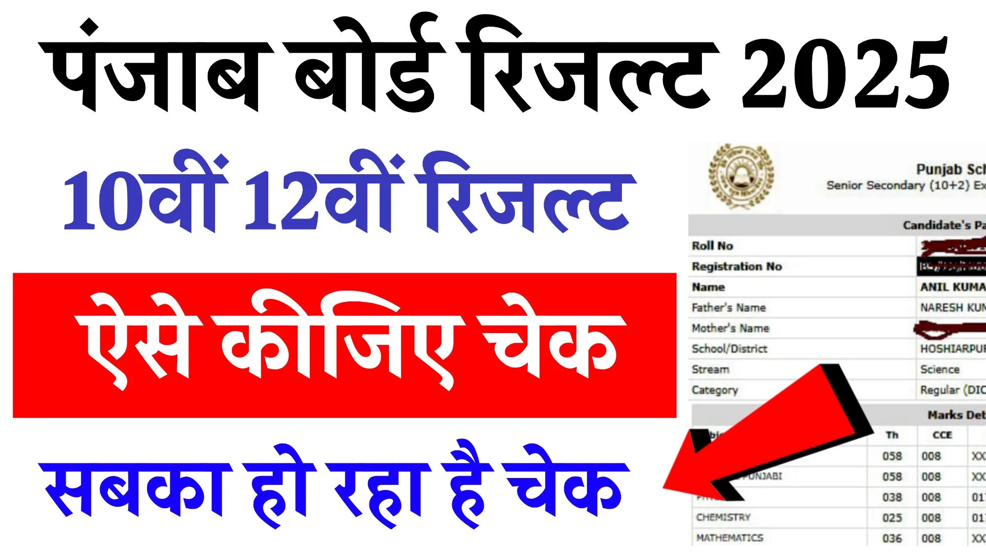 PSEB Result 2025