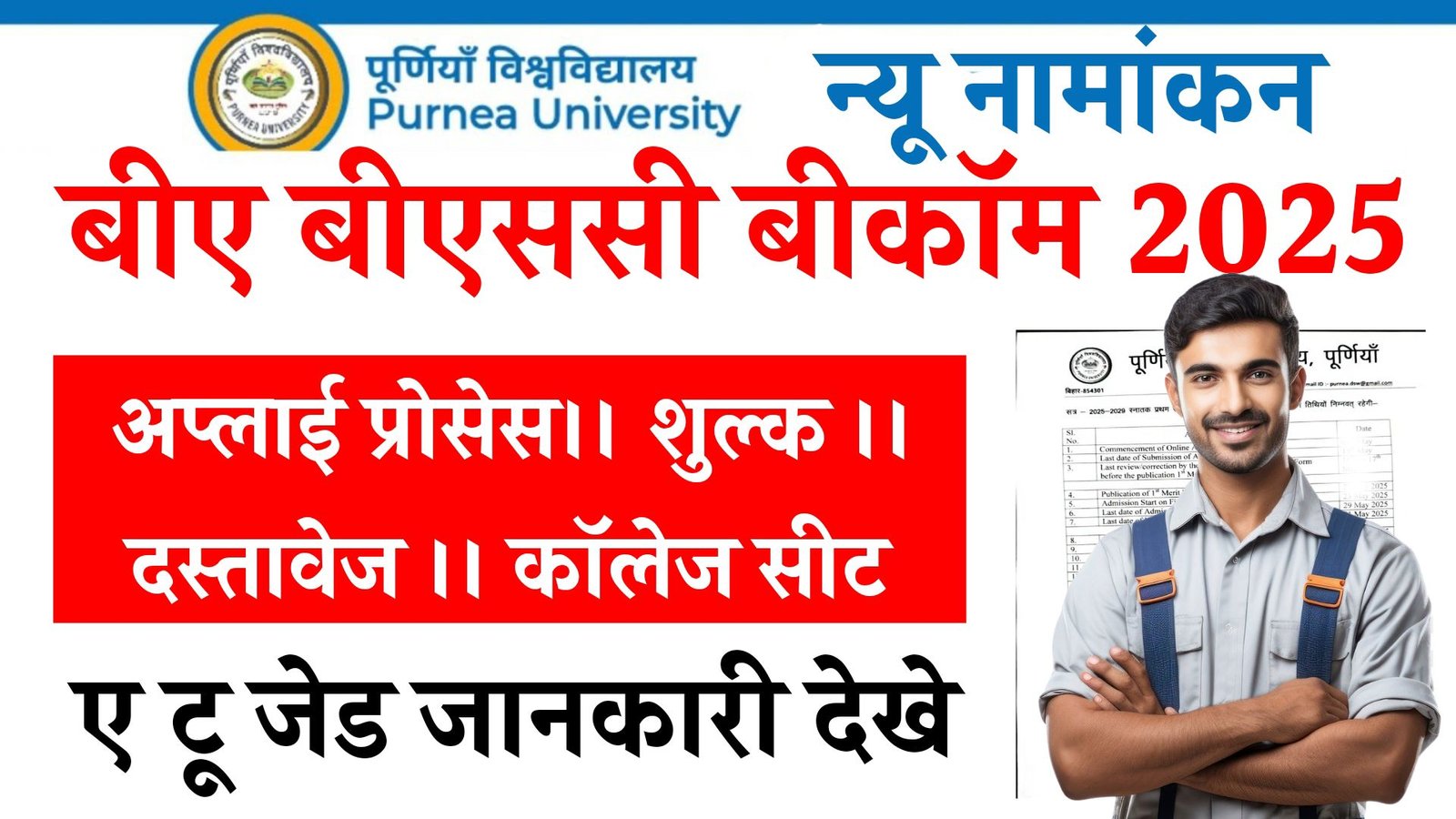 Purnea University UG Admission 2025