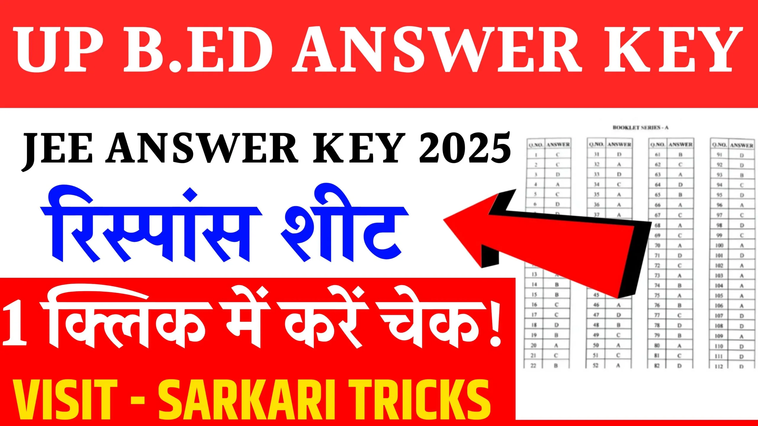 UP BED Answer Key 2025