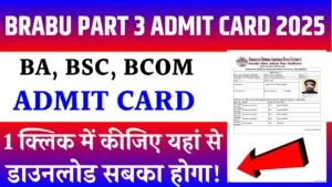 BRABU Part 3 Admit Card 2025