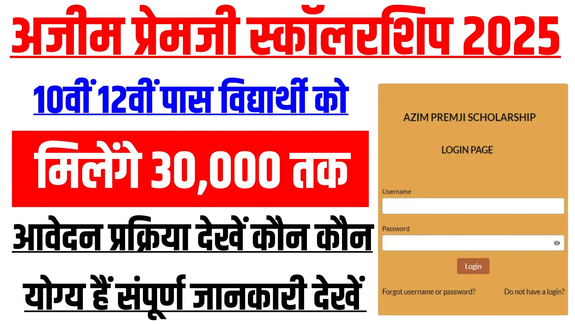 Azim Premji Scholarship 2025 Online Apply