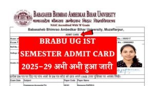 BRABU UG 1st Semester Admit Card 2025-29