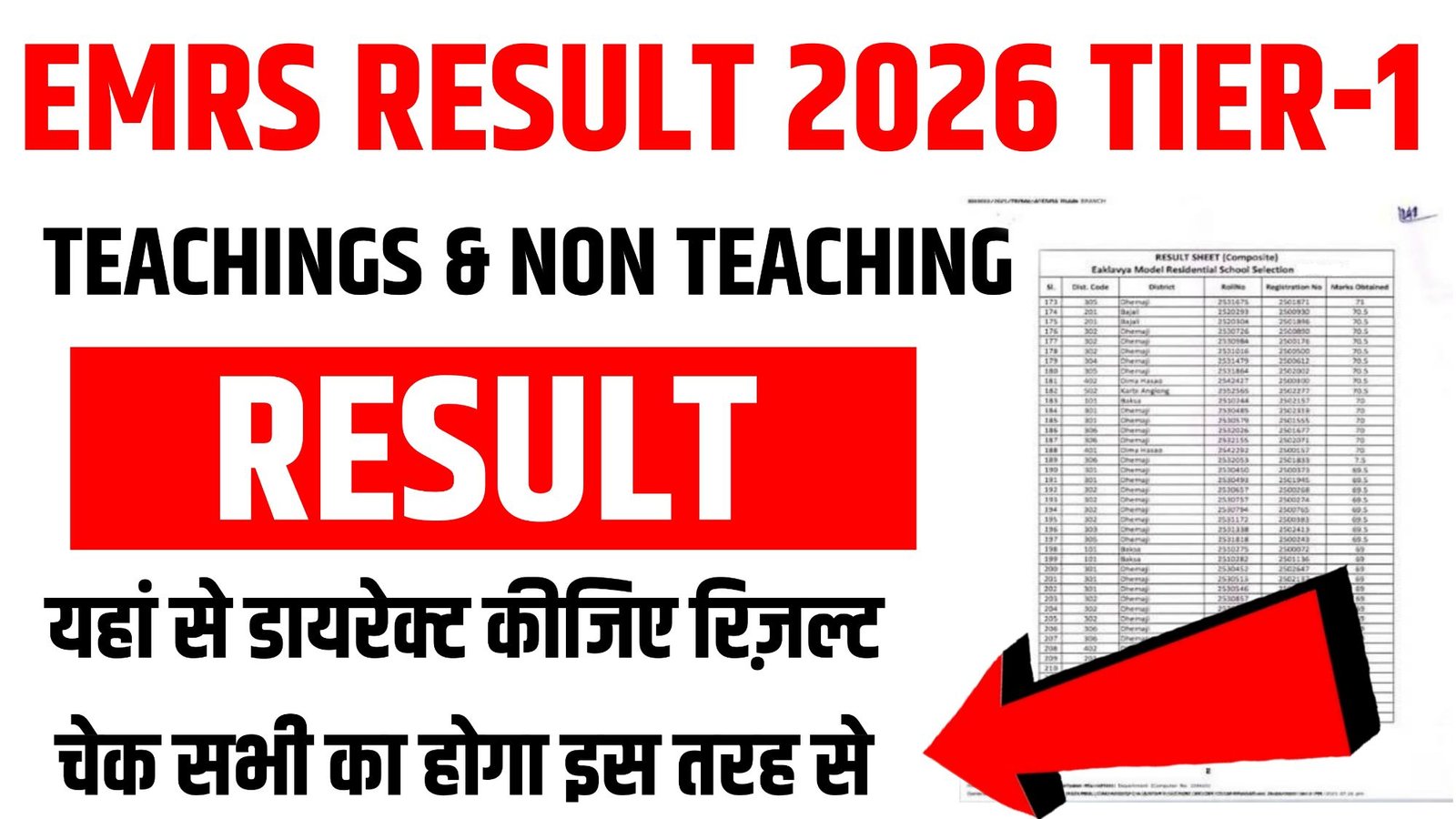 EMRS Result 2026