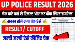 UP Police Result & Cutoff List 2026