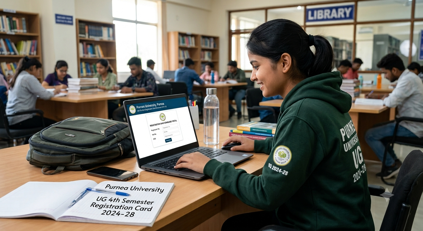 Purnea University UG 4th Semester Registration Card 2024-28