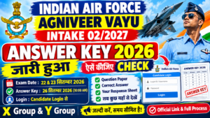 Indian Air Force Agniveer Vayu Intake 02/2027 Answer Key 2026