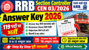 Railway RRB Section Controller Answer Key 2026
