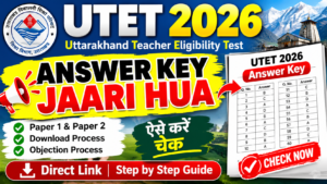 UTET Answer Key 2026